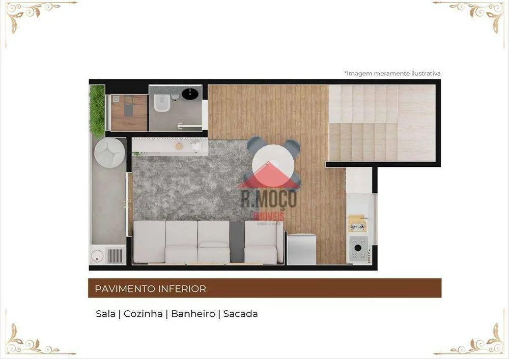 Sobrado, 2 quartos, 90 m² - Foto 9