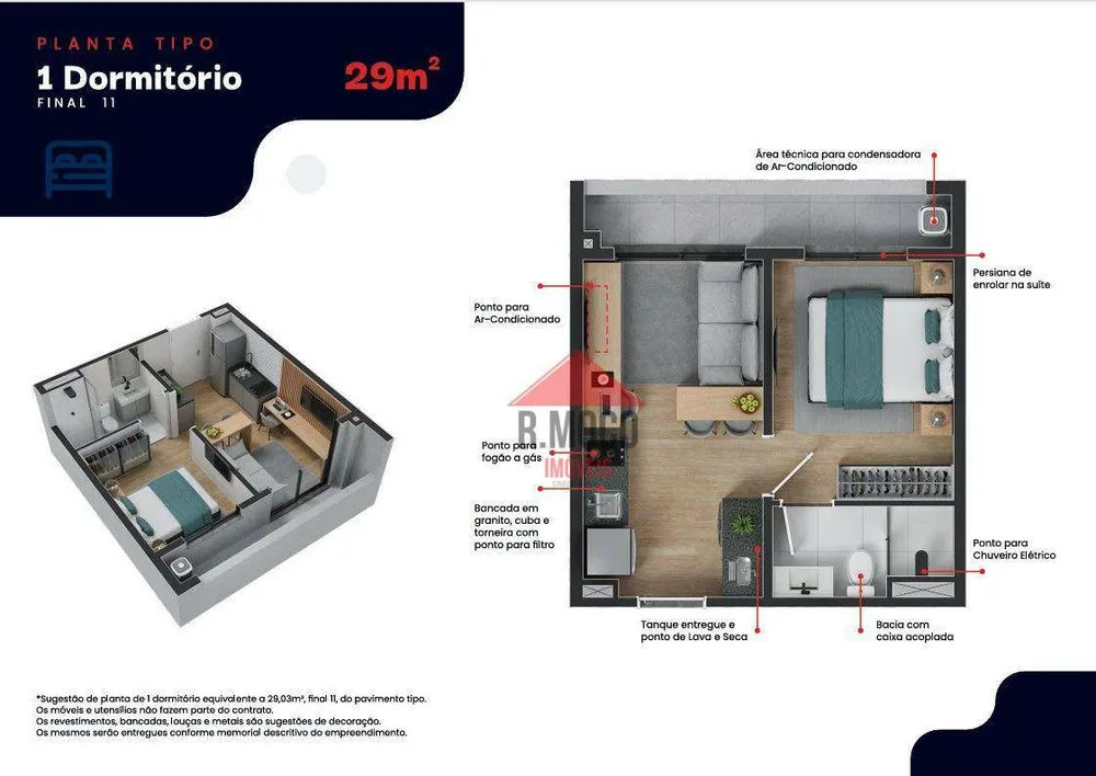 Apartamento, 1 quarto, 29 m² - Foto 6