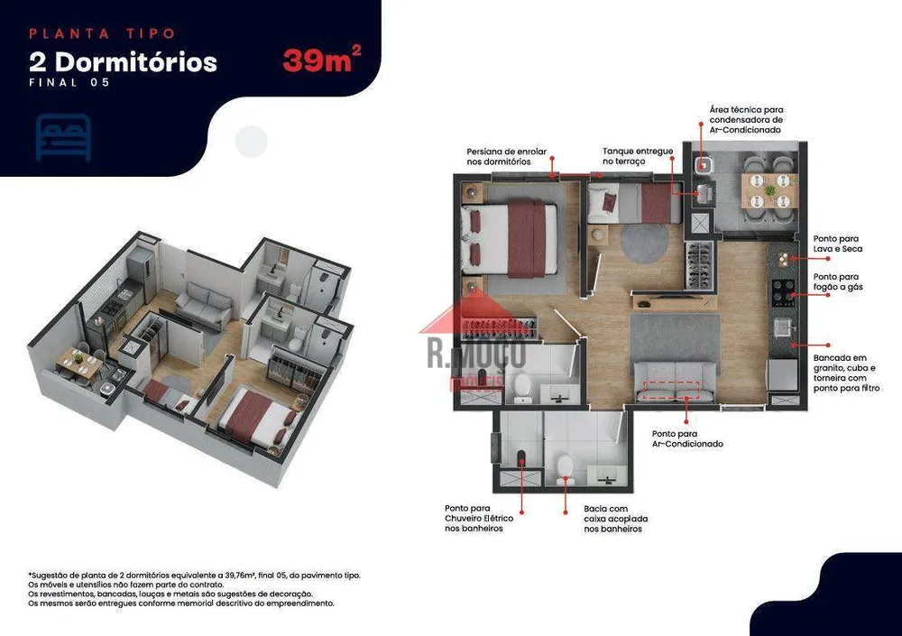 Apartamento, 1 quarto, 29 m² - Foto 3