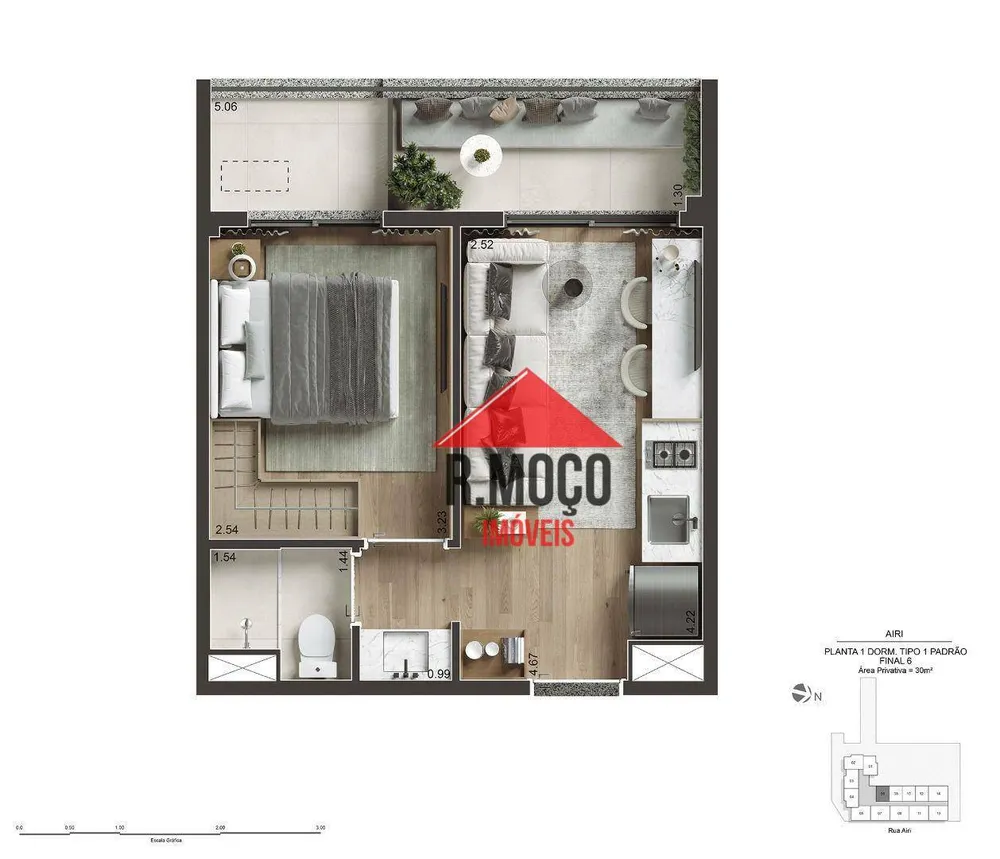 Apartamento, 1 quarto, 30 m² - Foto 15