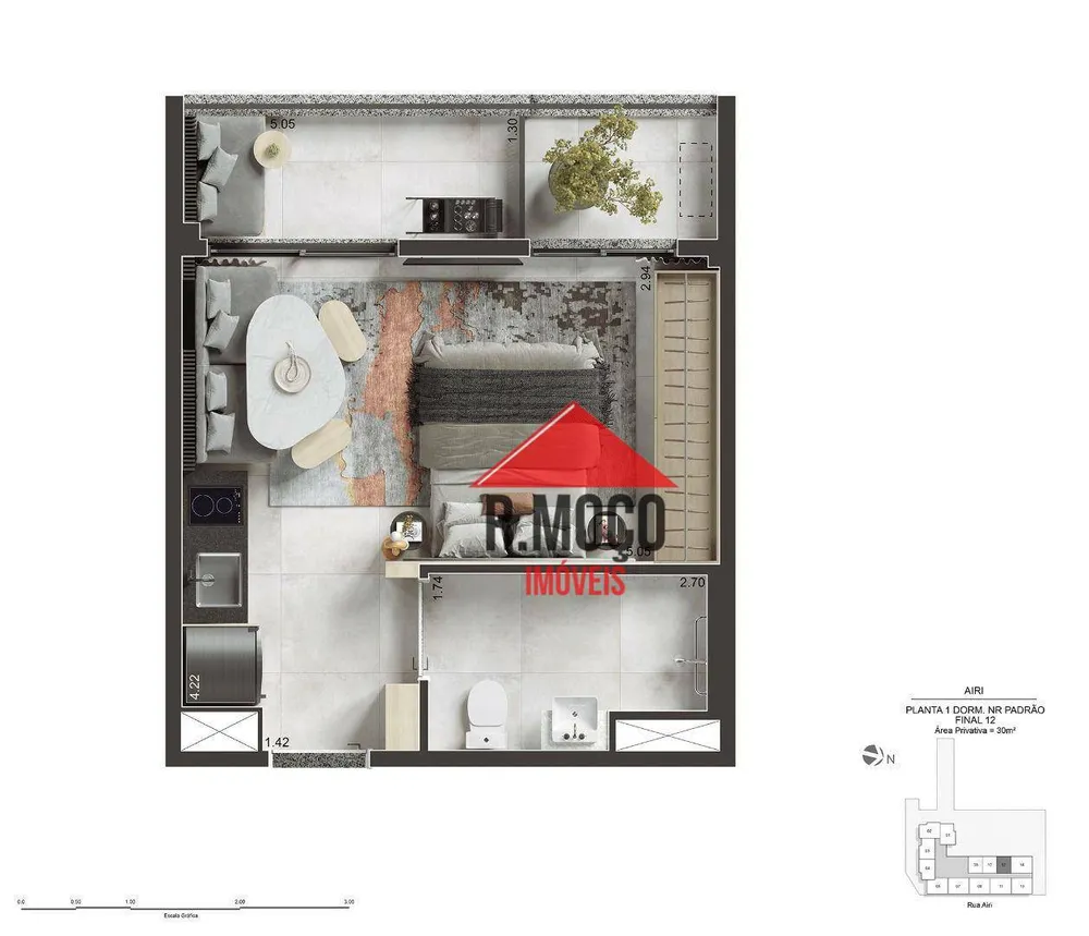 Apartamento, 1 quarto, 30 m² - Foto 16