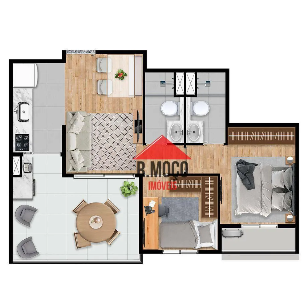 Apartamento, 2 quartos, 45 m² - Foto 10