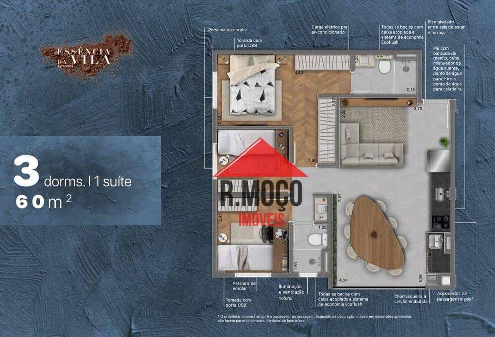 Apartamento, 2 quartos, 40 m² - Foto 4