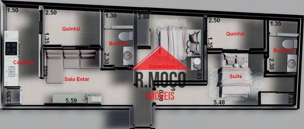 Apartamento, 2 quartos, 35 m² - Foto 21