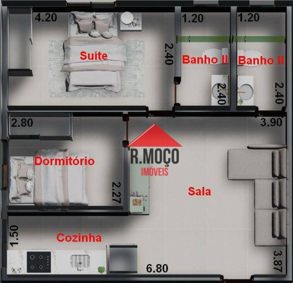 Apartamento, 2 quartos, 35 m² - Foto 23