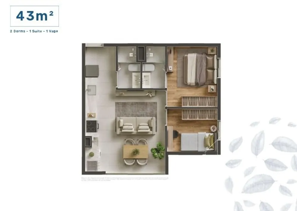Apartamento, 1 quarto, 38 m² - Foto 5