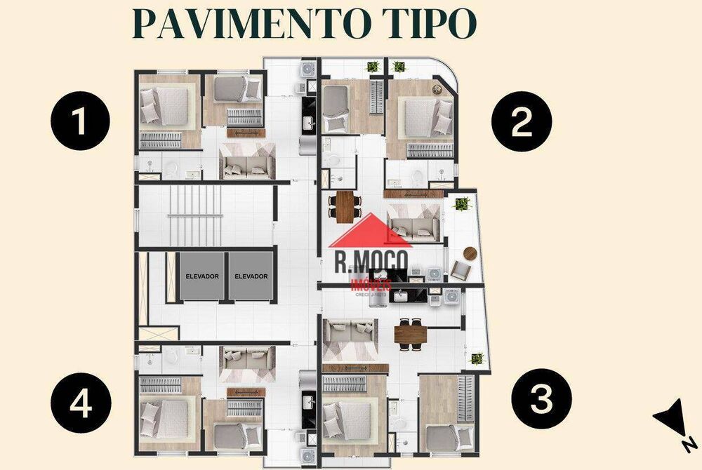 Apartamento, 2 quartos, 33 m² - Foto 2