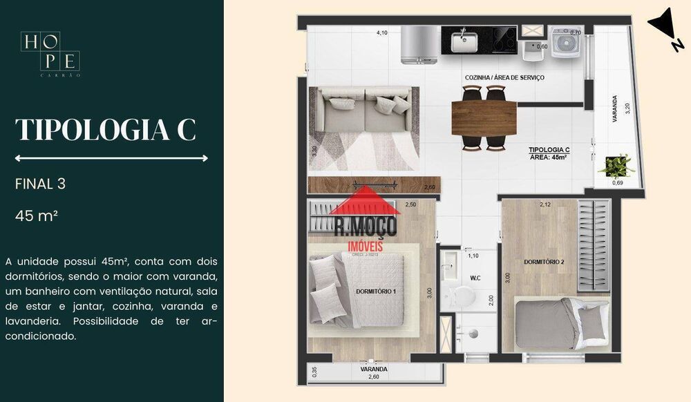 Apartamento, 2 quartos, 33 m² - Foto 8