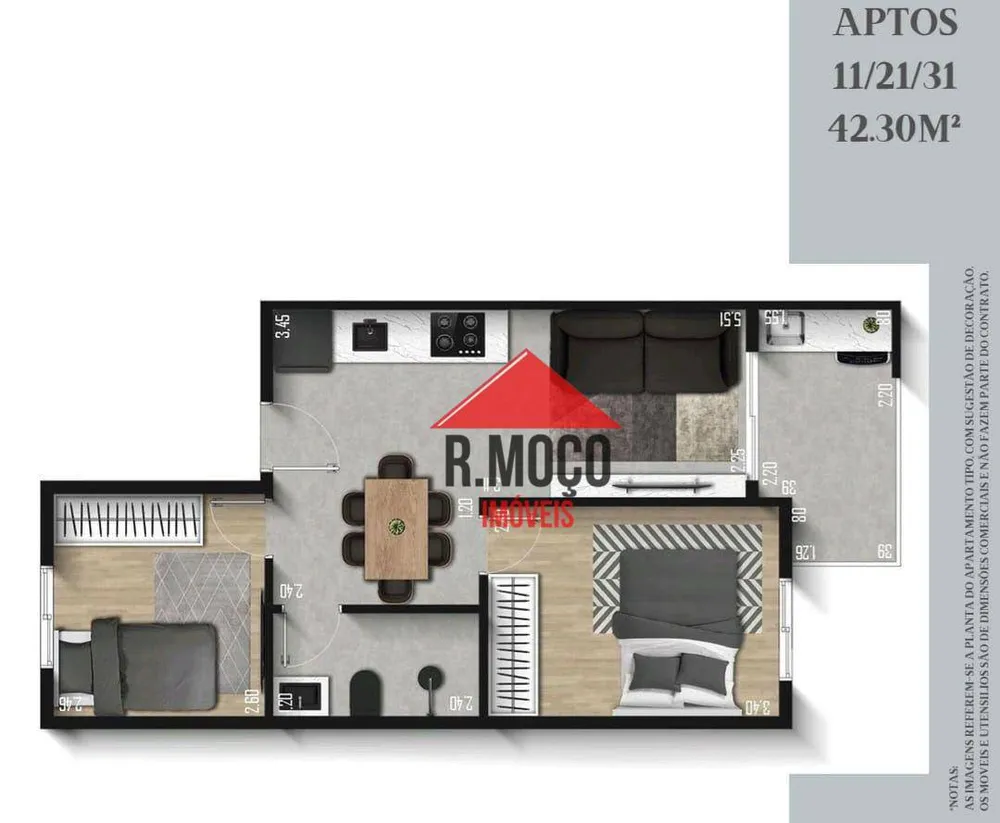 Apartamento, 2 quartos, 48 m² - Foto 5