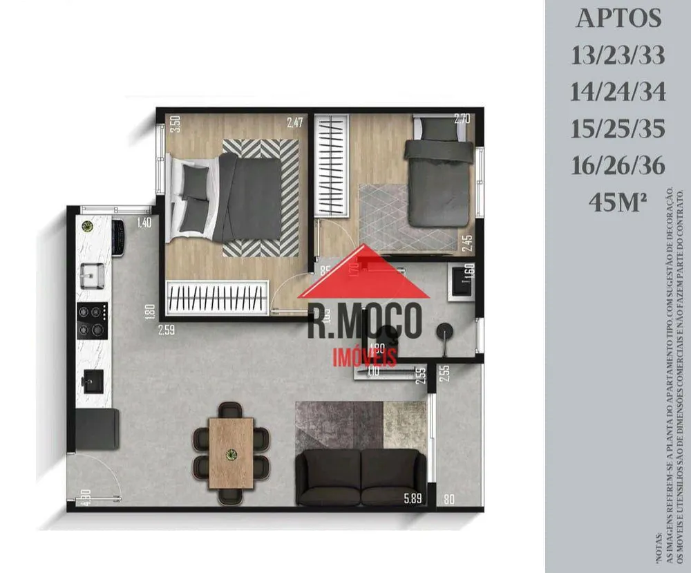 Apartamento, 2 quartos, 48 m² - Foto 6