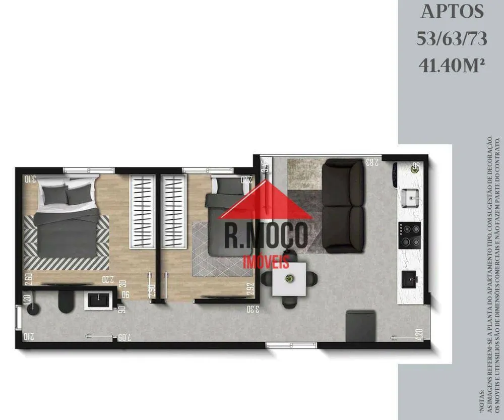 Apartamento, 2 quartos, 48 m² - Foto 12
