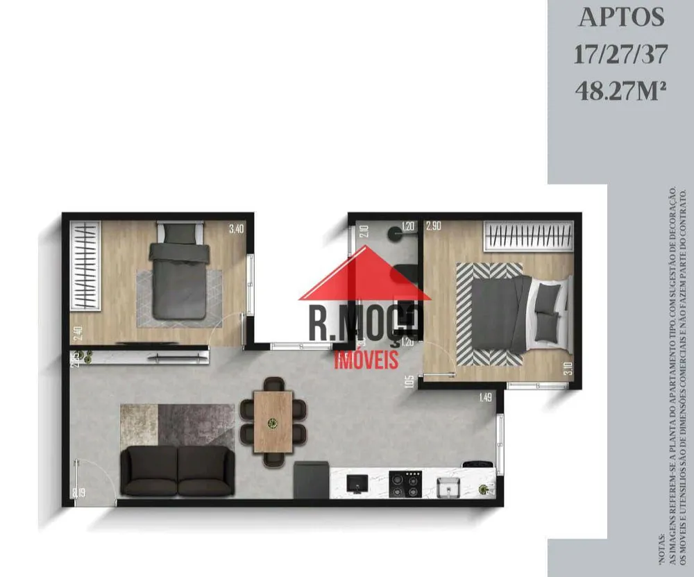 Apartamento, 2 quartos, 48 m² - Foto 7