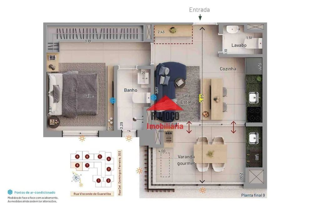 Apartamento, 1 quarto, 47 m² - Foto 7