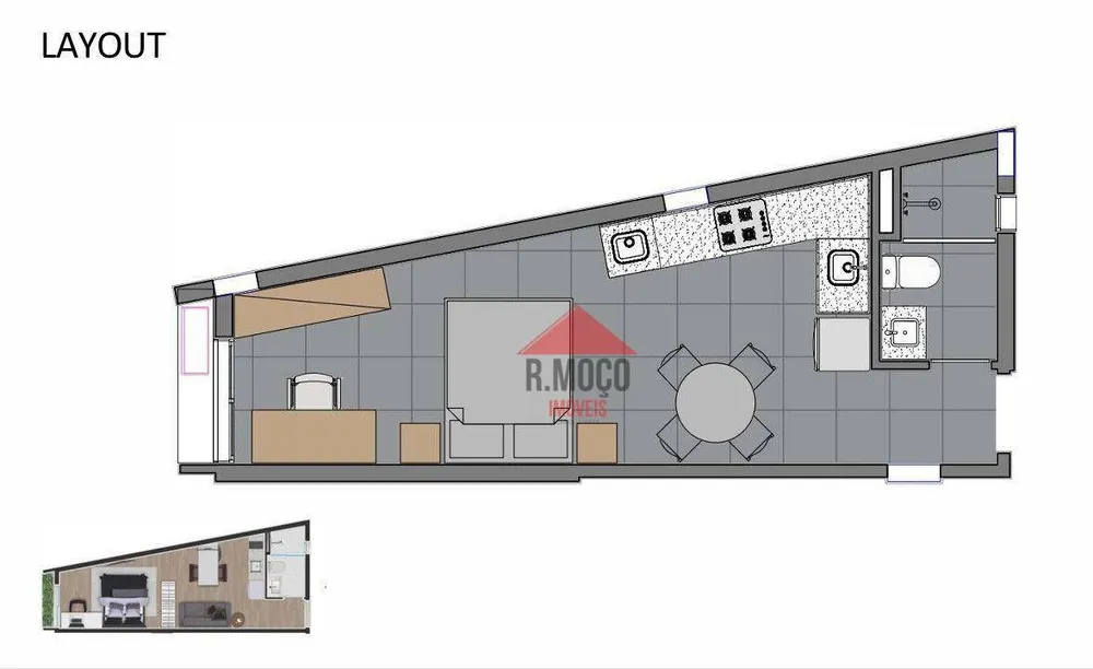 Apartamento, 2 quartos, 35 m² - Foto 12