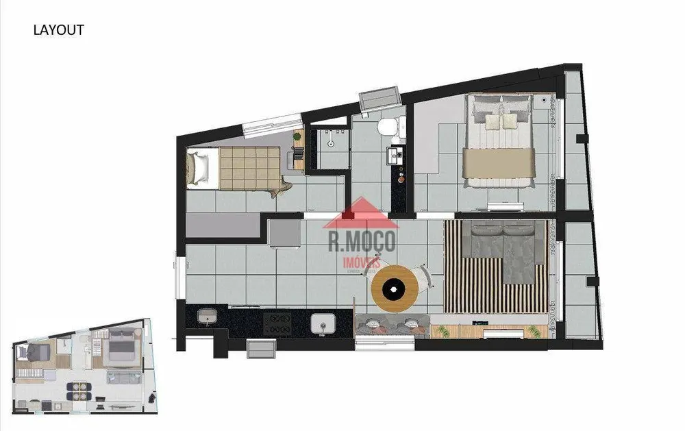 Apartamento, 2 quartos, 35 m² - Foto 11