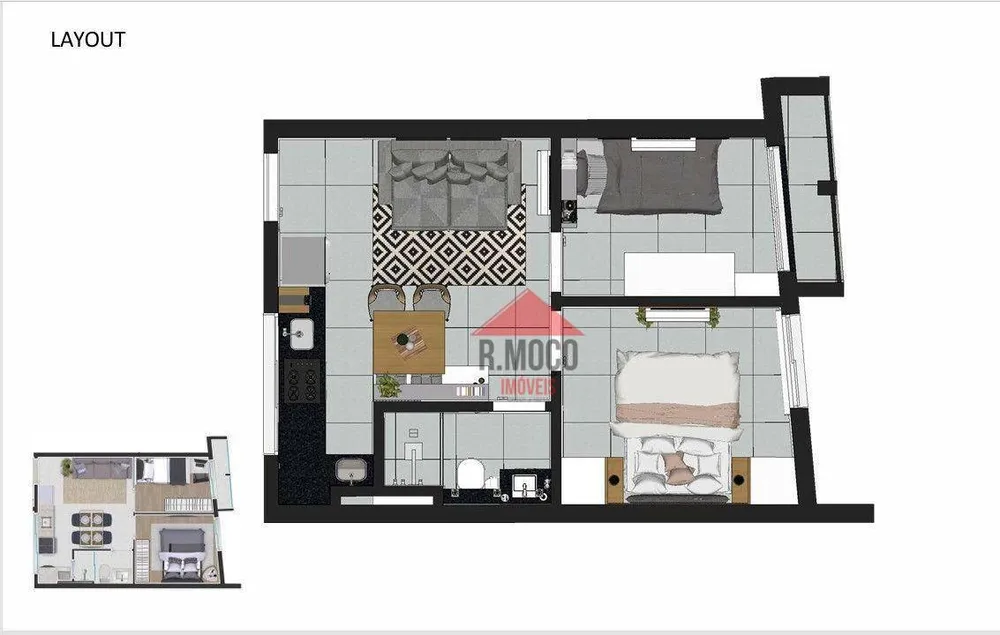 Apartamento, 2 quartos, 35 m² - Foto 10