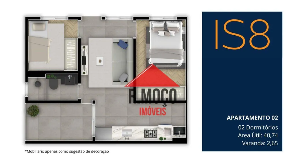 Apartamento, 2 quartos, 37 m² - Foto 5