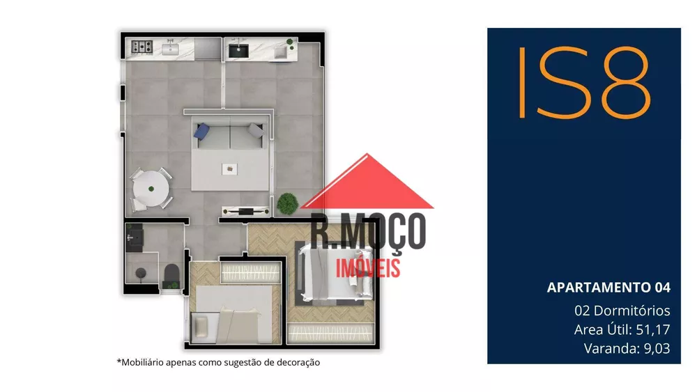 Apartamento, 2 quartos, 37 m² - Foto 2