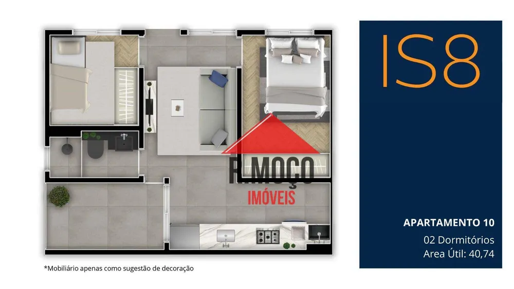 Apartamento, 2 quartos, 37 m² - Foto 12