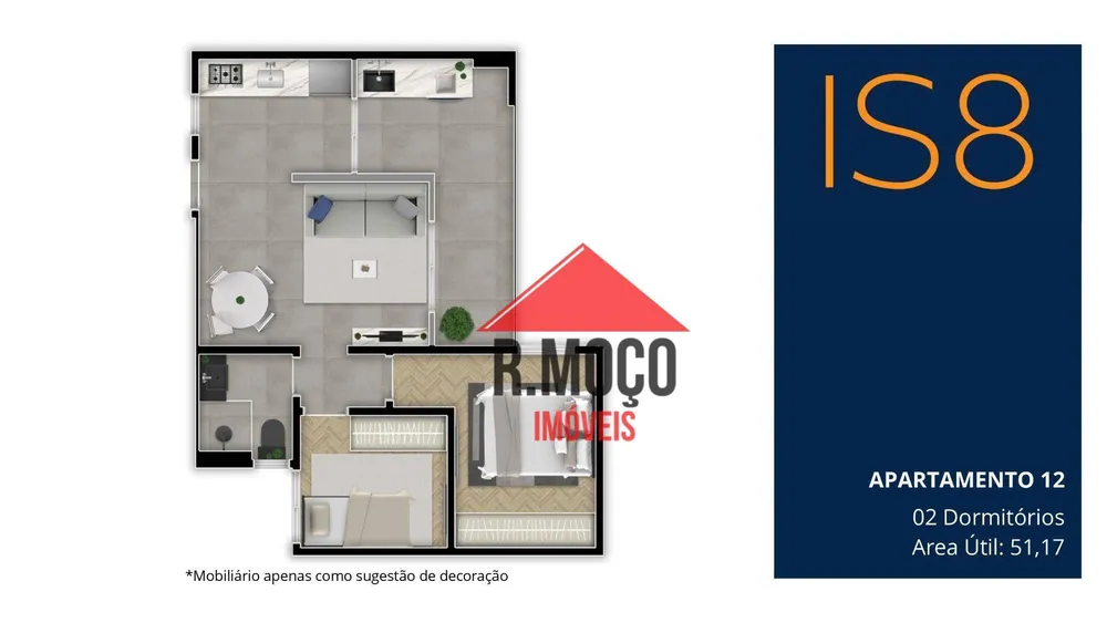 Apartamento, 2 quartos, 37 m² - Foto 14