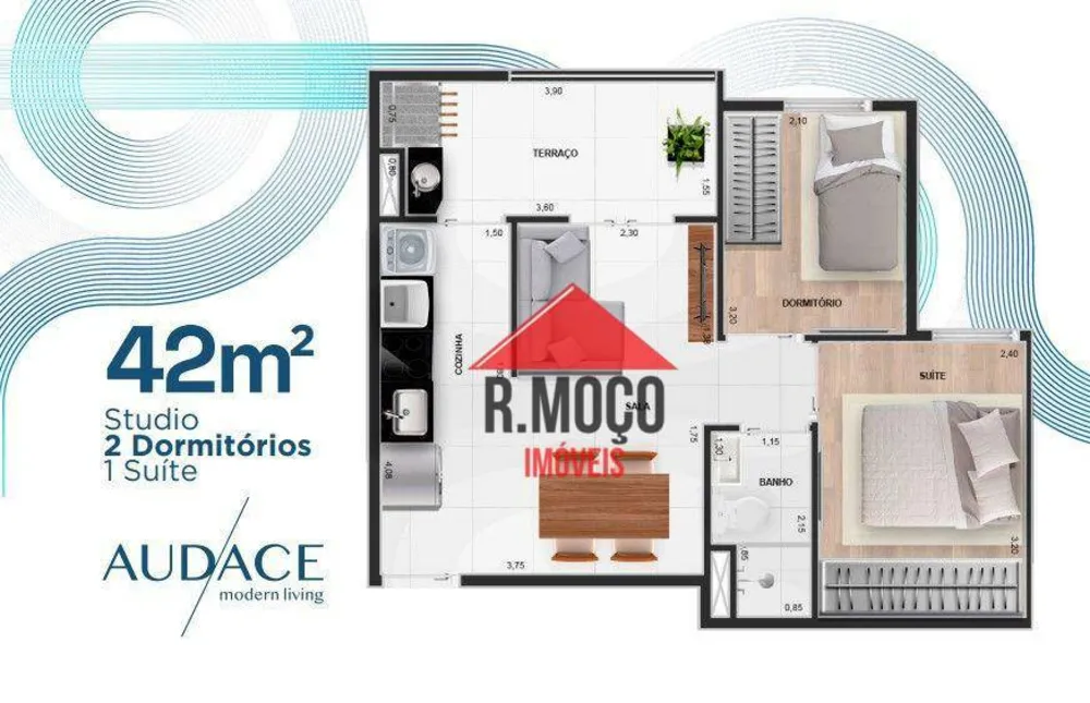 Apartamento, 2 quartos, 42 m² - Foto 10