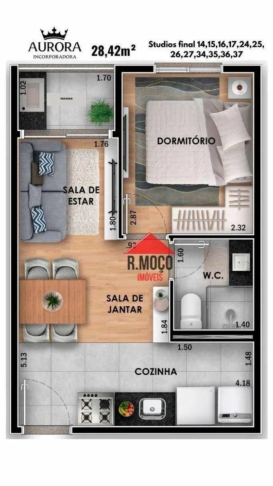 Apartamento, 2 quartos, 42 m² - Foto 1