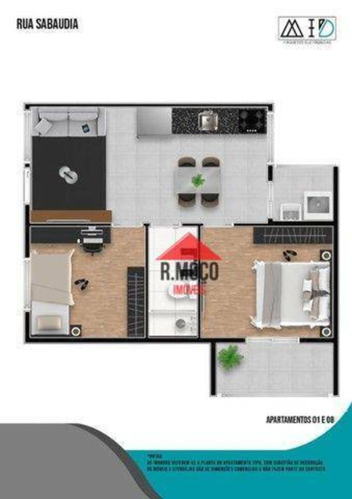 Kitnet-Studio, 37 m² - Foto 9