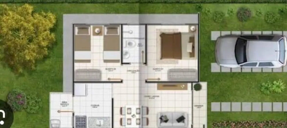 Casa, 2 quartos - Foto 2