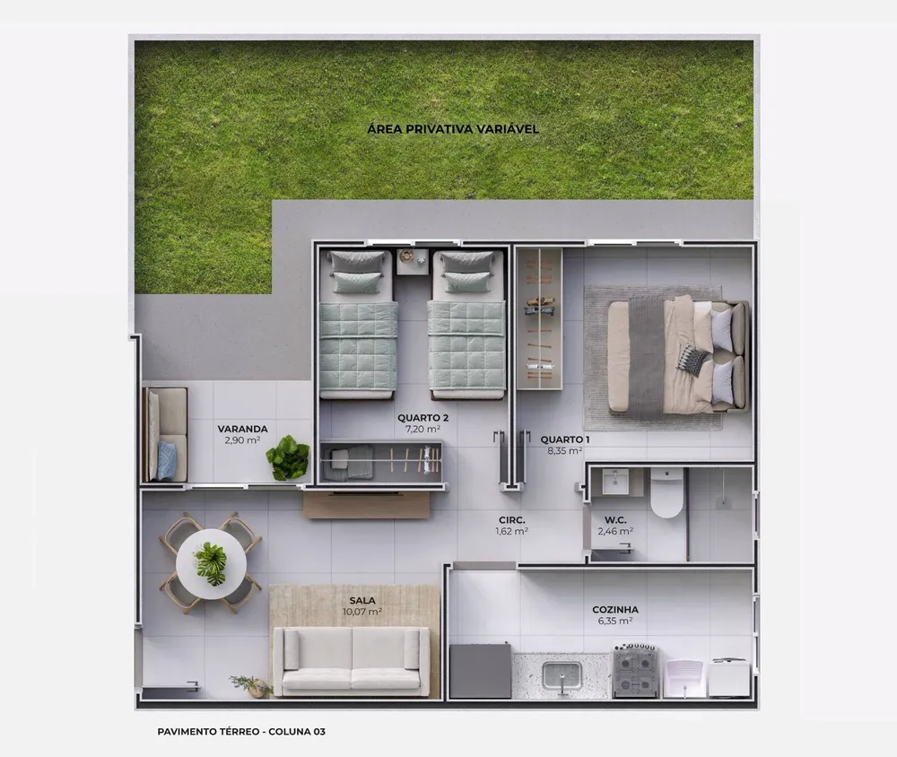 Apartamento, 2 quartos - Foto 6