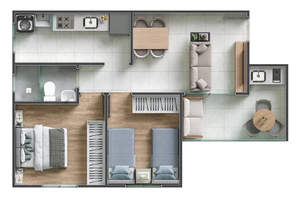 Apartamento, 2 quartos - Foto 5