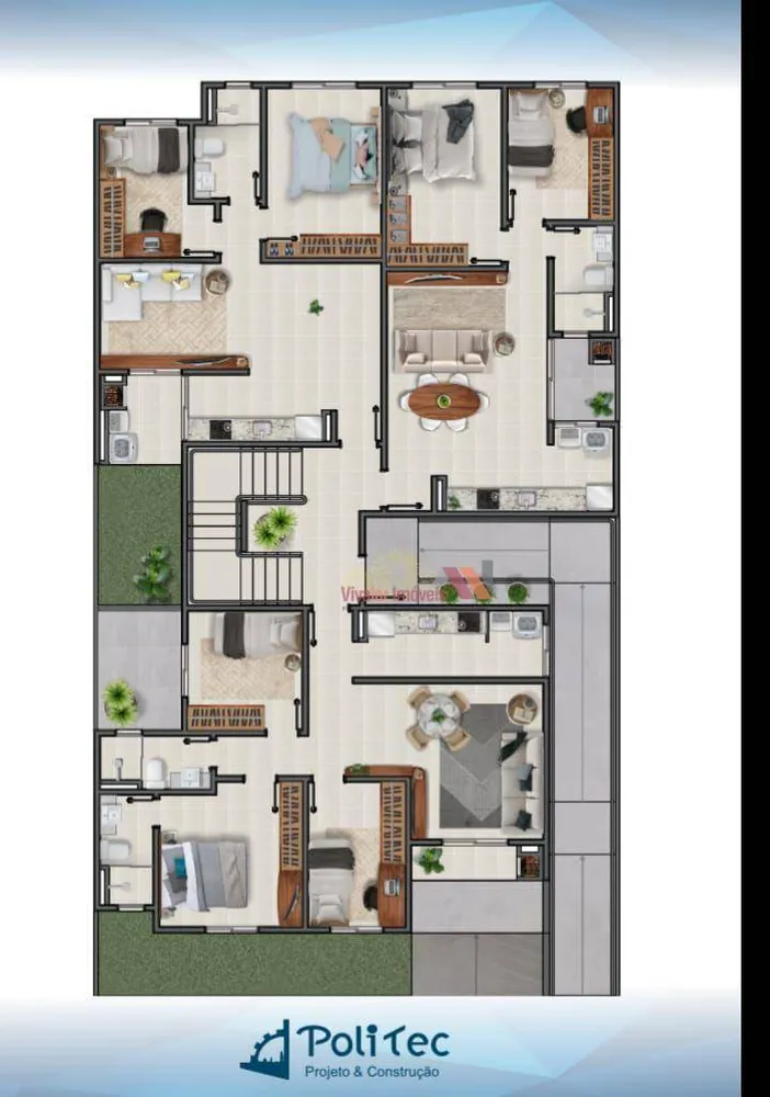 Apartamento, 2 quartos, 50 m² - Foto 3