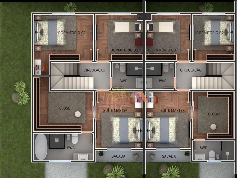 Sobrado, 3 quartos, 57 m² - Foto 3