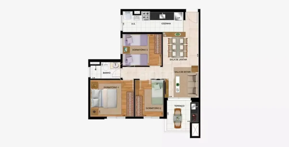 Apartamento, 3 quartos, 65 m² - Foto 7