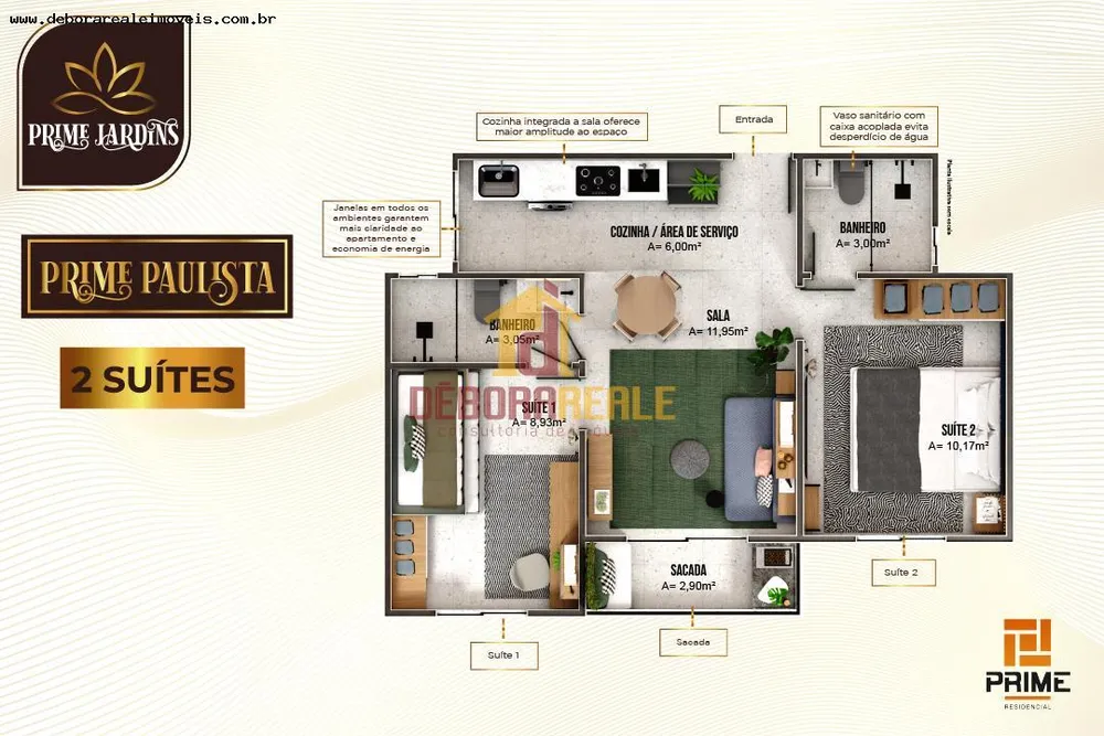 Apartamento, 2 quartos, 46 m² - Foto 8