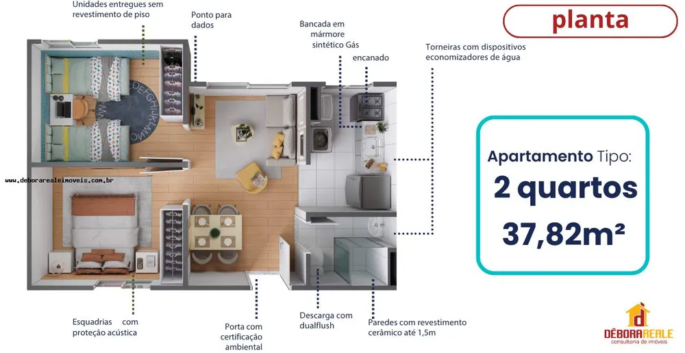 Apartamento, 2 quartos - Foto 8