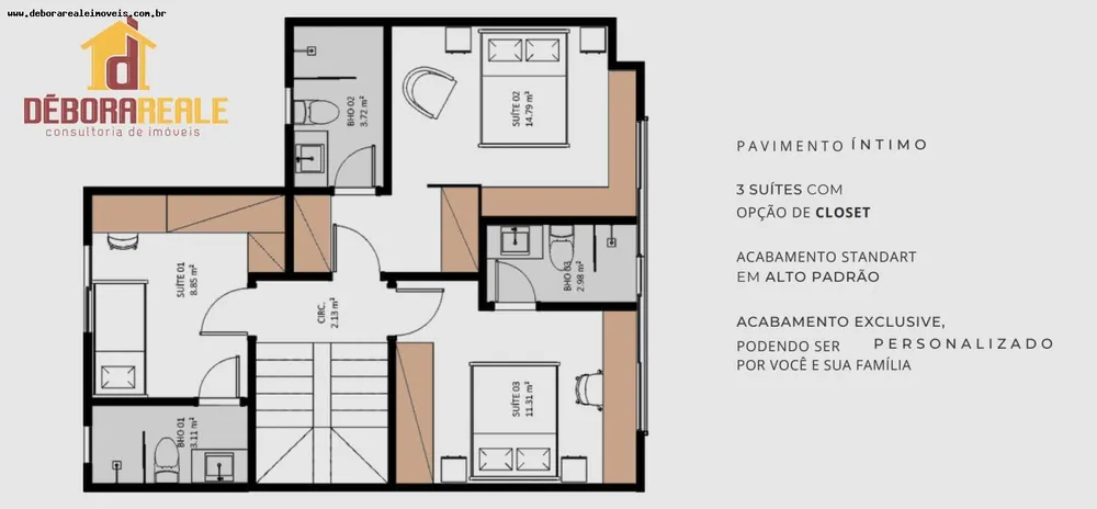 Casa de Condomínio, 3 quartos - Foto 8