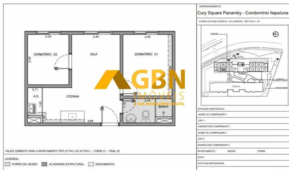 Apartamento, 2 quartos, 39 m² - Foto 1