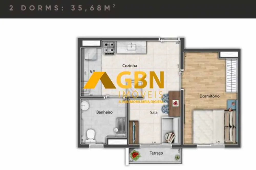 Apartamento, 2 quartos, 43 m² - Foto 20