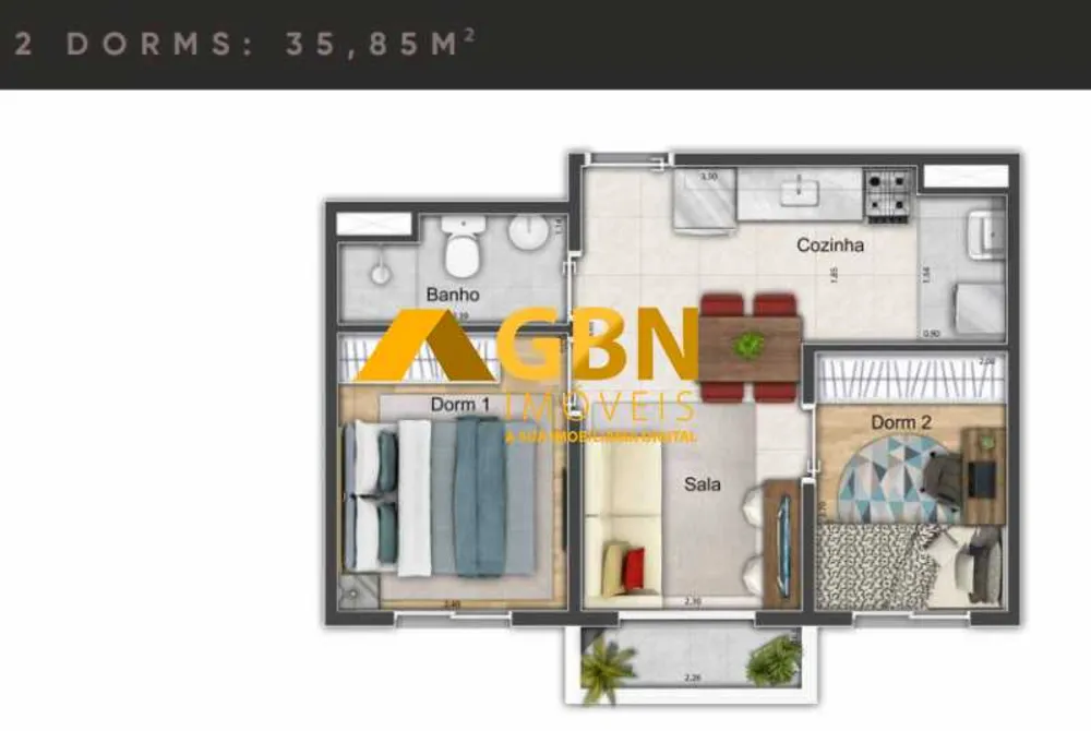 Apartamento, 2 quartos, 43 m² - Foto 18