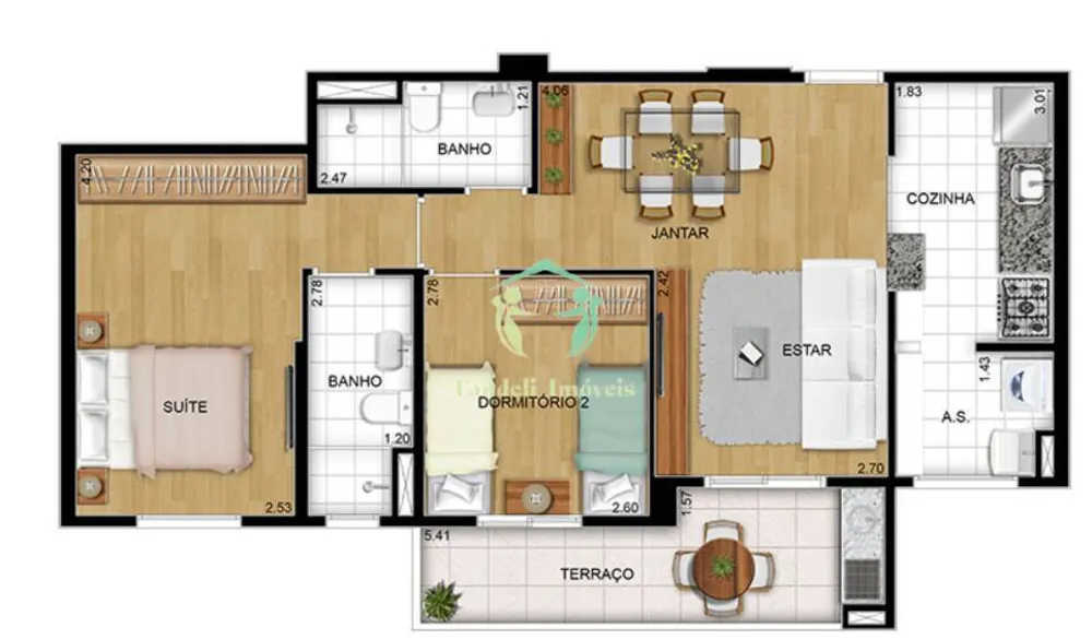 Apartamento, 2 quartos, 65 m² - Foto 10