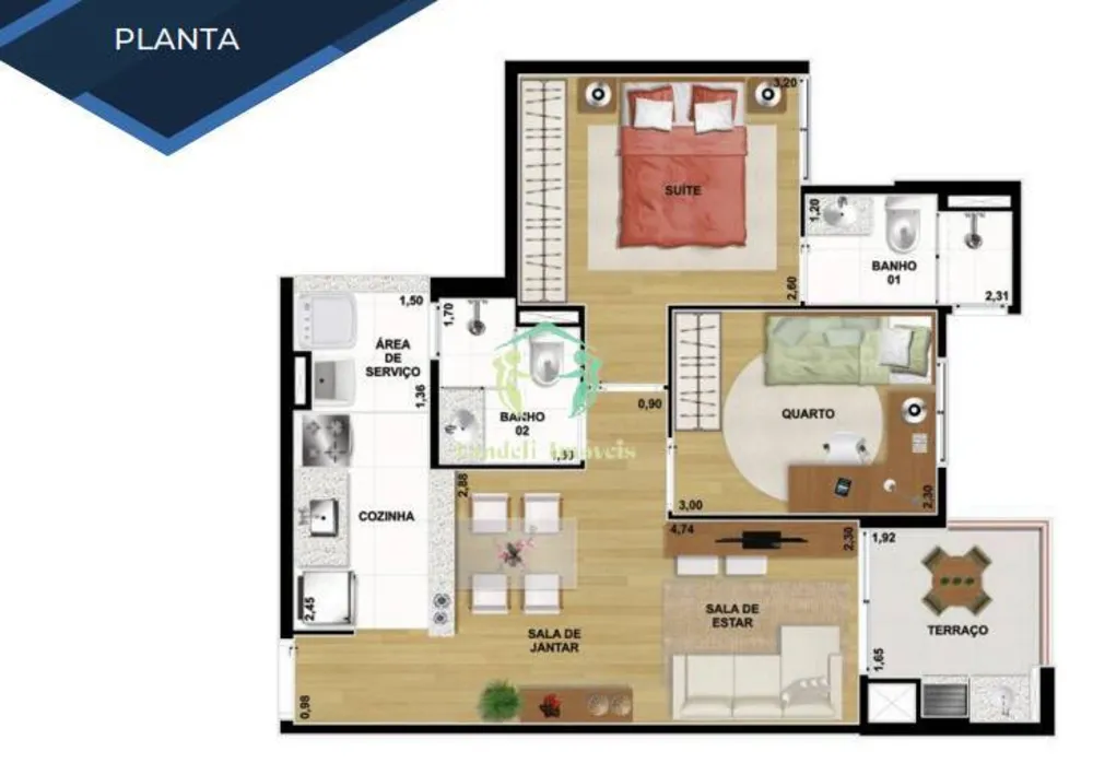 Apartamento, 2 quartos, 55 m² - Foto 12