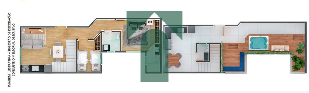 Cobertura, 2 quartos, 95 m² - Foto 1