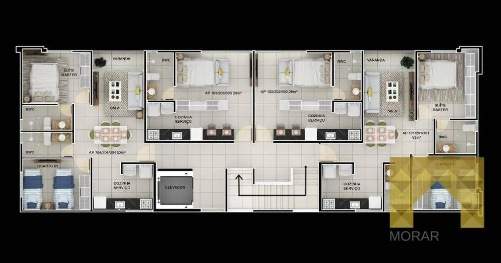 Flat/Apart Hotel, 1 quarto, 20 m² - Foto 2