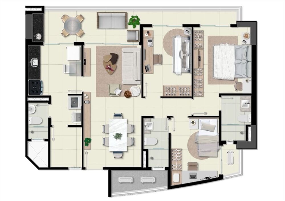 Apartamento, 3 quartos, 97 m² - Foto 4