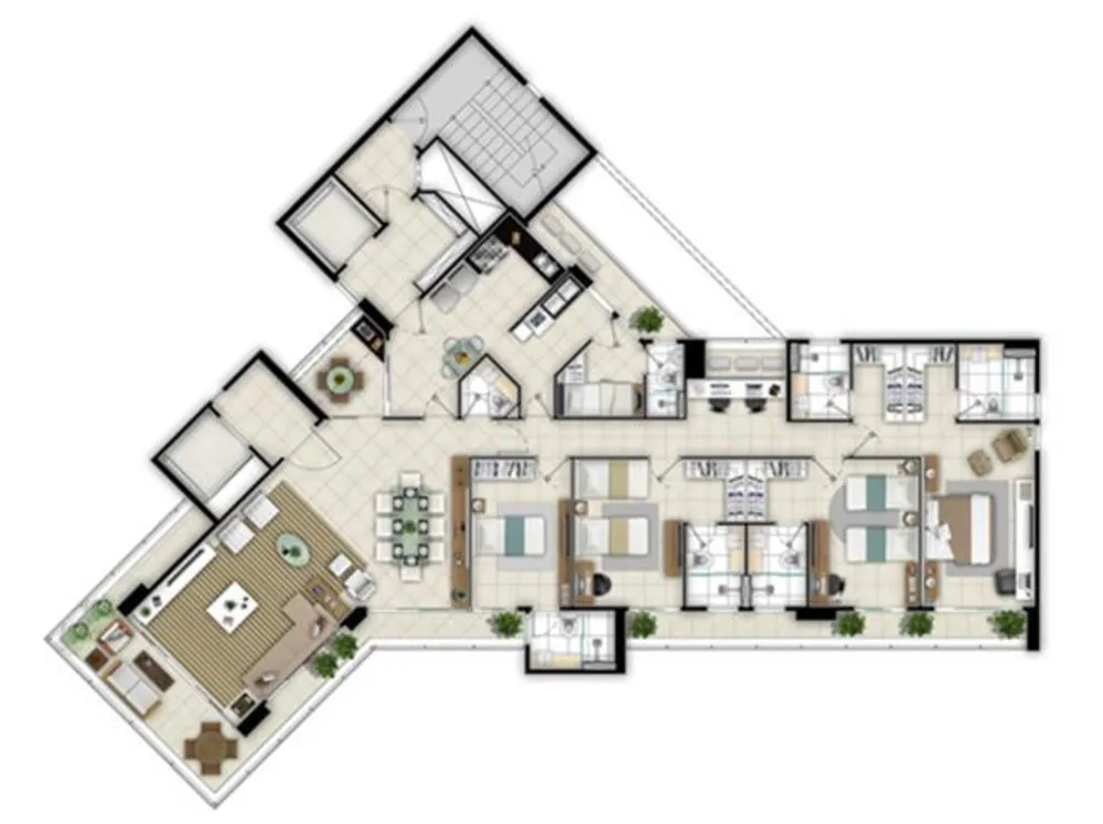 Apartamento, 4 quartos, 245 m² - Foto 3