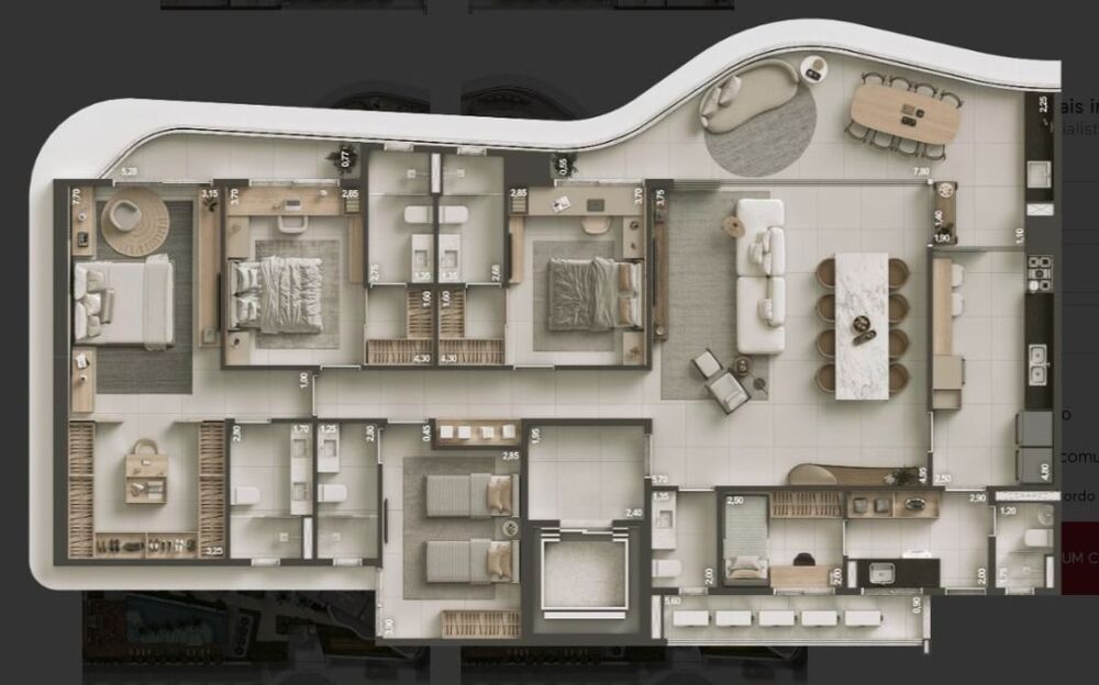 Apartamento, 4 quartos, 203 m² - Foto 7