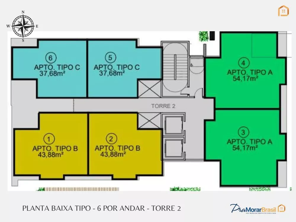 Apartamento à venda com 2 quartos, 37m² - Foto 3