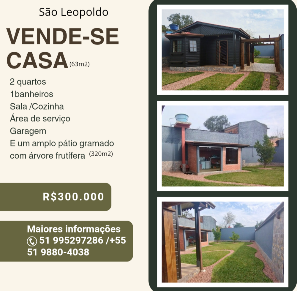 Casa, 2 quartos, 63 m² - Foto 1