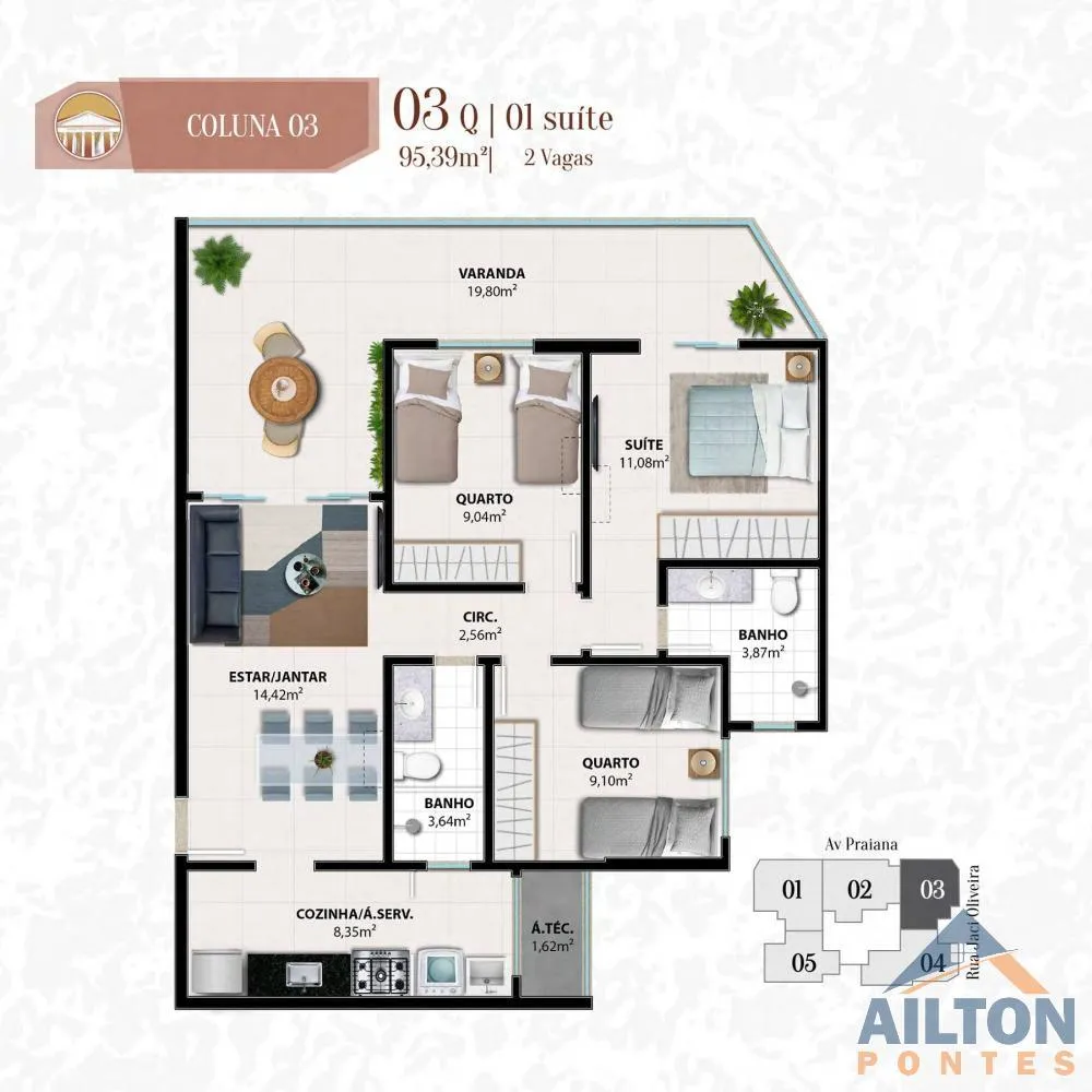 Apartamento, 3 quartos, 103 m² - Foto 12