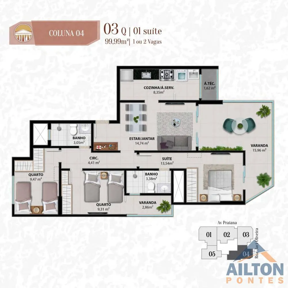 Apartamento, 3 quartos, 103 m² - Foto 13